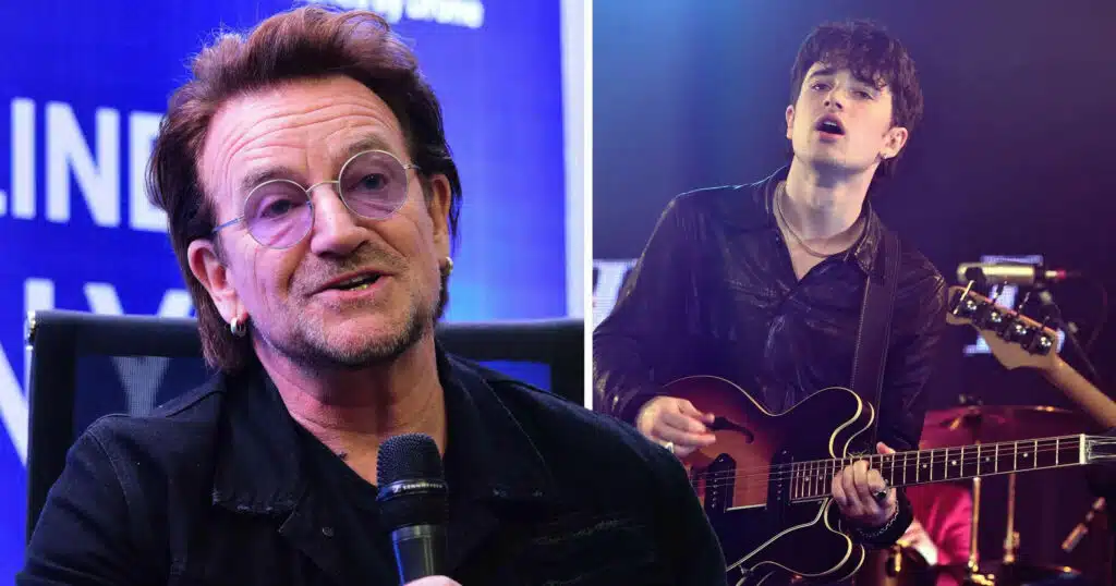 Inhaler's Elijah Hewson and U2's Bono