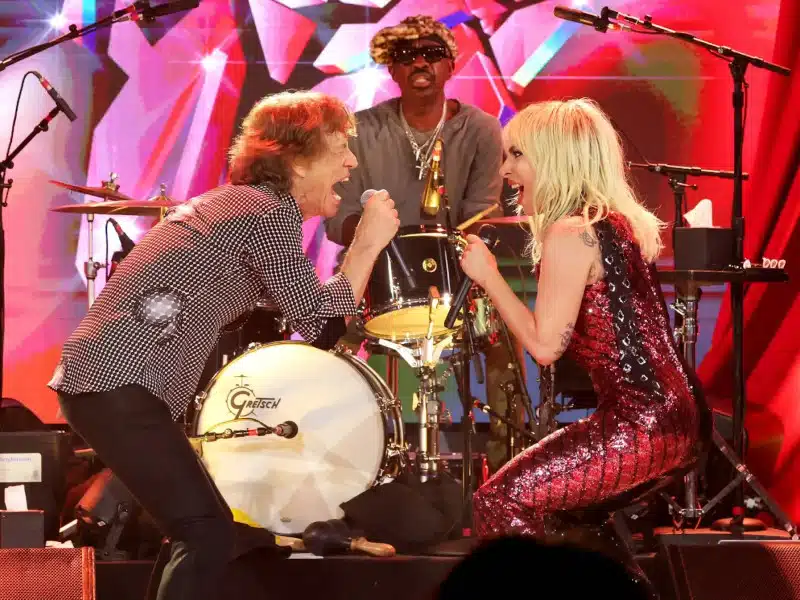 Lady Gaga and The Rolling Stones Performing Sweet Sounds Of Heaven