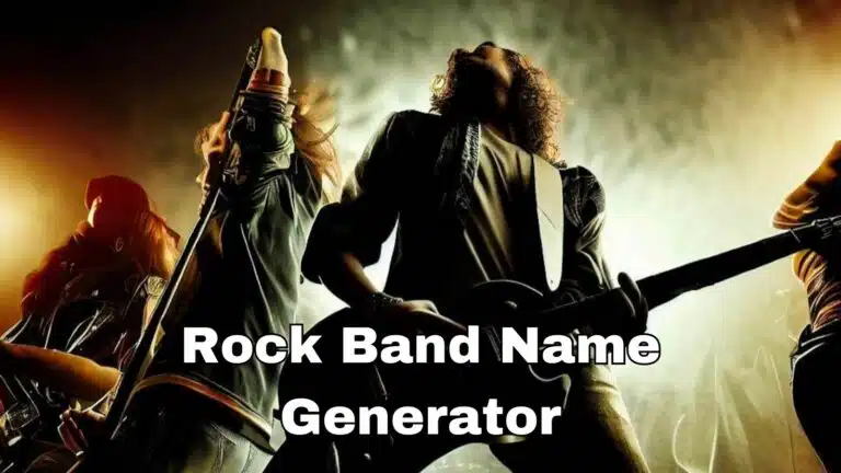 Rock Band Name Generator for 2023